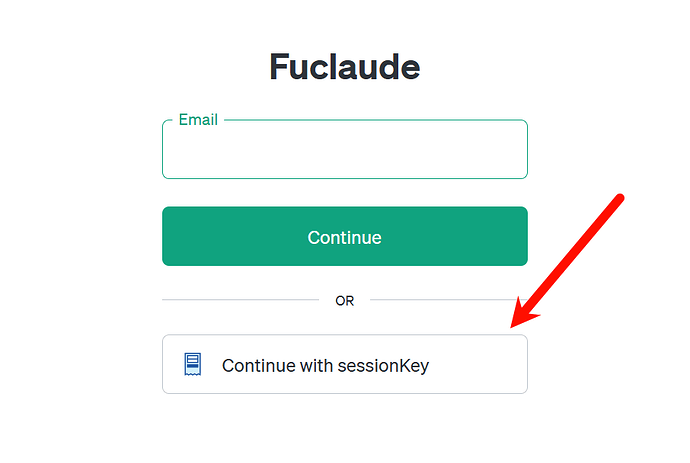 粘贴Session key登录